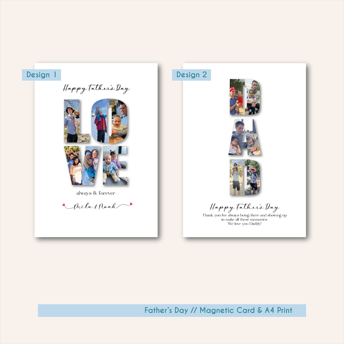 FATHER'S DAY MAGNETS & PRINTS