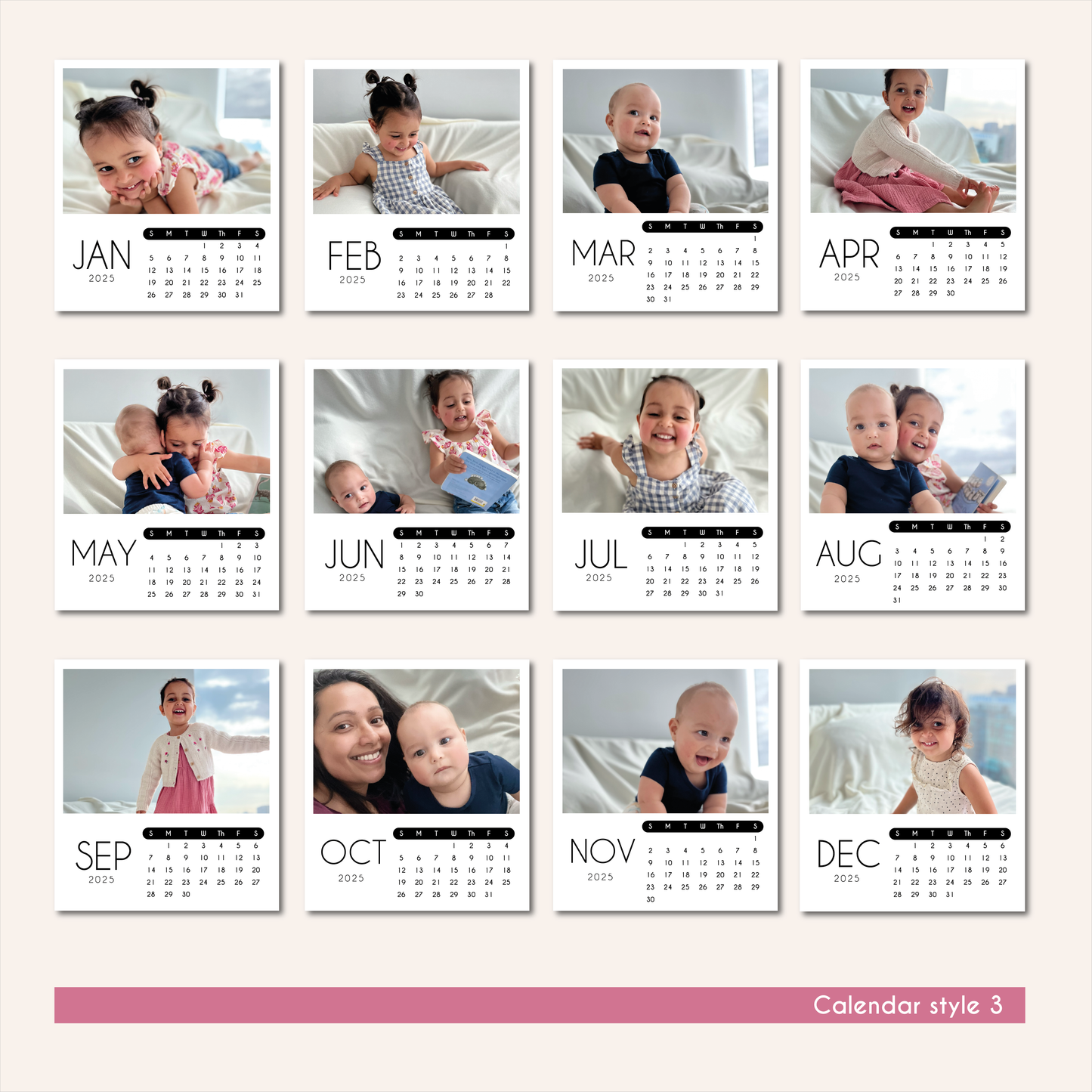 PHOTO CALENDAR MAGNETS