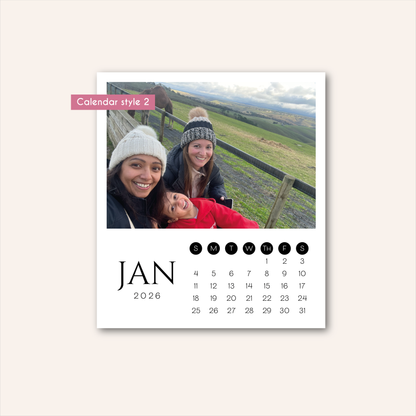 2026 PHOTO CALENDAR MAGNETS