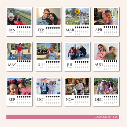 2026 PHOTO CALENDAR MAGNETS